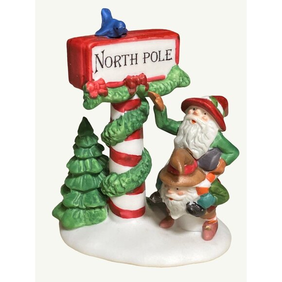 Heritage Village Collection Trimming The North Pole Porcelain Accessory - Picture 1 of 12